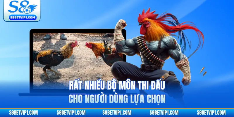 Rất nhiều bộ môn thi đấu cho người dùng lựa chọn