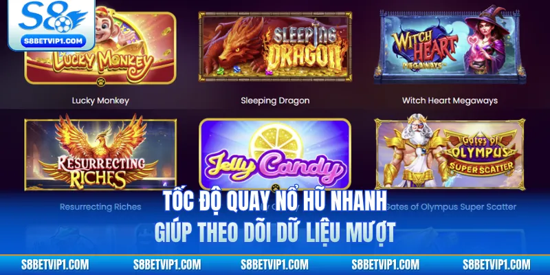 Pragmatic Play S8 - Nhịp Quay Nhanh Thưởng Hấp Dẫn 2 Tốc độ quay nổ hũ nhanh giúp theo dõi dữ liệu mượt